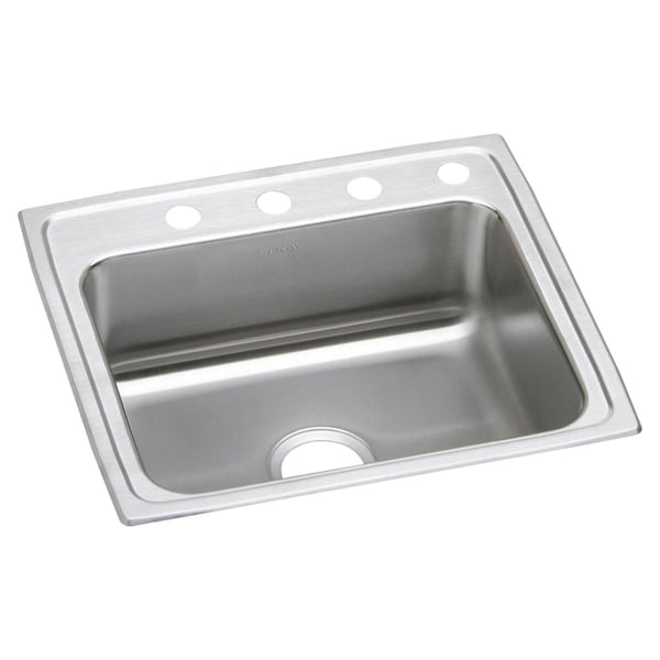 Gourmet Stainless Steel 22 X 19-1/2 X 7-5/8 Single Bowl Top Mount Sink